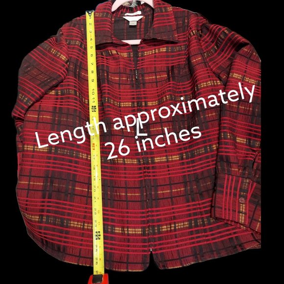 C J Banks Zippered Blazer Women's Size 1X - Picture 4 of 6